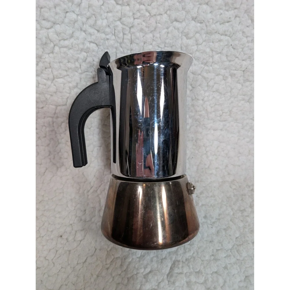 Bialetti Venus Stainless Steel Stovetop Espresso Maker Induction Moka Pot 6 Cup